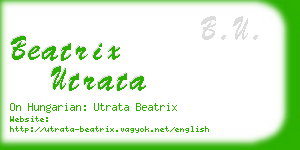 beatrix utrata business card